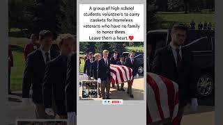 Teenagers Volunteer to Carry Homeless Veterans to Their Final Rest – No One Else Would 🥹♥️#Humanity