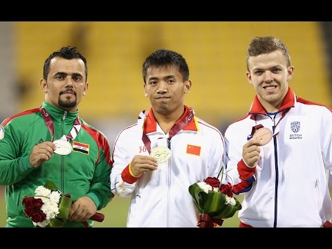 Men's javelin F41 | Victory Ceremony |  2015 IPC Athletics World Championships Doha