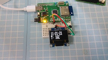 DeepSleep ,NTP Clock(OLED) + Analog Sensor, with ATmega328P  #esp8266