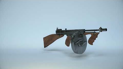 Thompson submachine gun 3D model