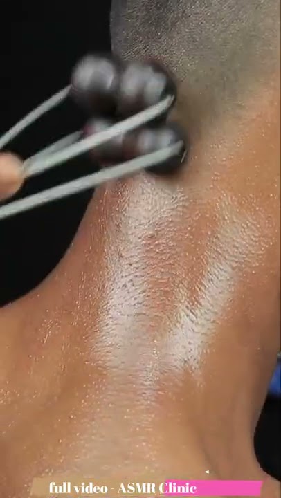 Relaxing Ear Massage And Forehead Tapping With Neck Cracking ASMR #shorts