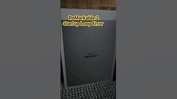 ReMarkable 2 Startup Loop Error. unresponsive tablet. Stuck at starting screen