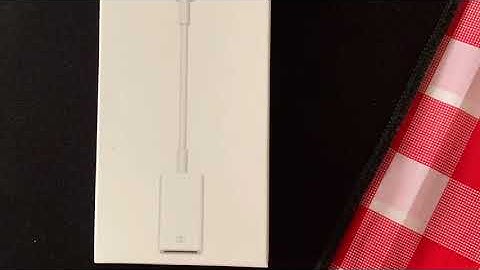 Apple Lightning to USB Camera Adapter Unboxing