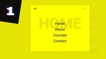 How To Design Animated Full Screen Nav Menu Using HTML, CSS & JS (Part 1)