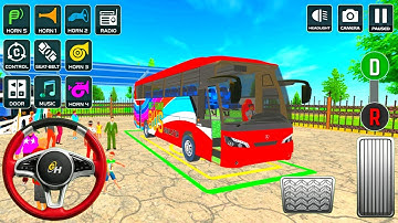 Real Bus Simulator Offroad Bus Game - Offroad Uphill Bus Driving - Android Gameplay 