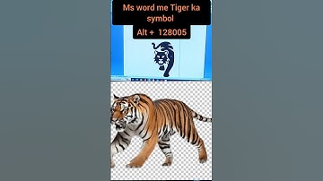 MS word me Tiger ka #symbols #tricks #trending #computer #viral #viralshortsvideo