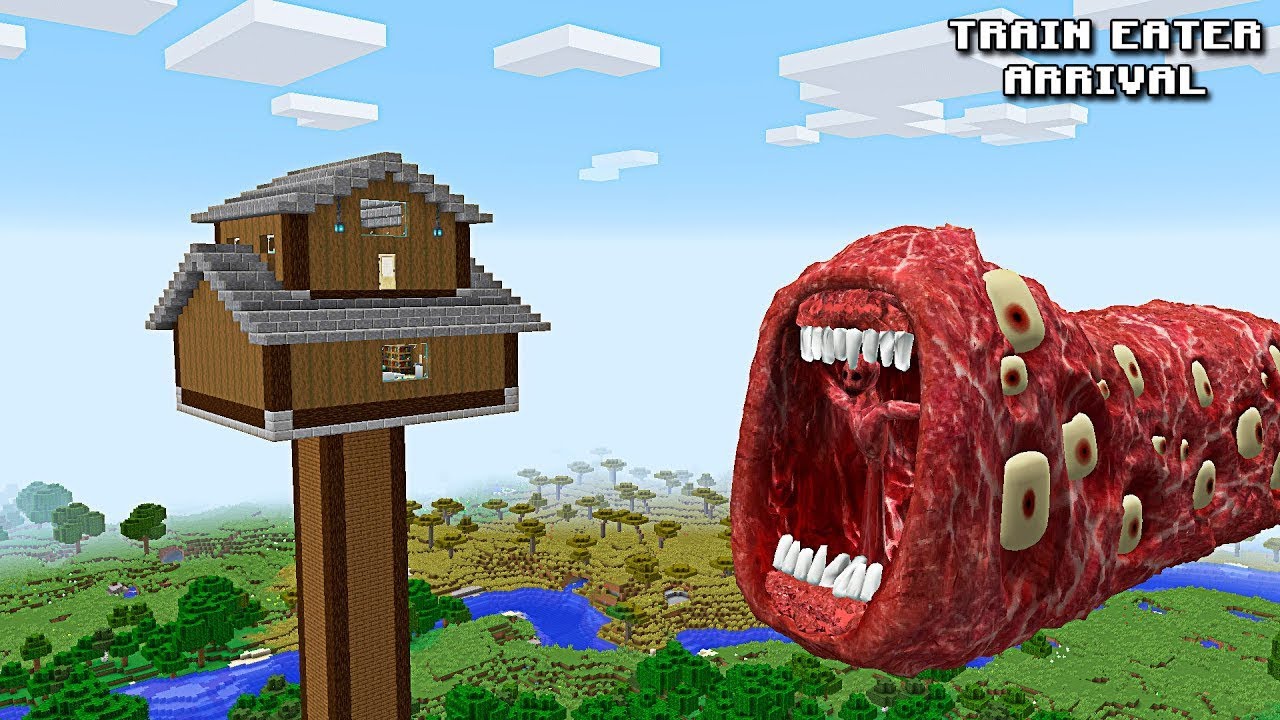 i Found Scariest TRAIN EATER ARRIVAL 😱 in Minecraft | Minecraft Horror |