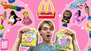 Opening Nostalgic 90s McDonalds Happy Meal Toys! (Barbie, My Little Pony & More)