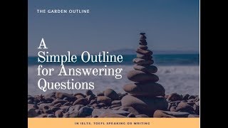 Lesson 6: A Simple Outline to Help You Answer Questions in IELTS or TOEFL