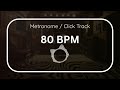 Metronome / Click Track 80BPM - #metronome