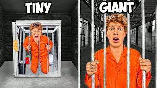 Details Jeremy Hutchins! TINY VS GIANT PRISON CHALLENGE Update