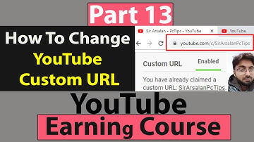 How To Change YouTube Custom URL in Urdu - Class No 13