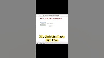 Cách xác định tên sheet hiện hành #hocexcelonline #excel #googlesheets #education