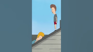 Beavis And Butt-Head Get Stuck On The Roof