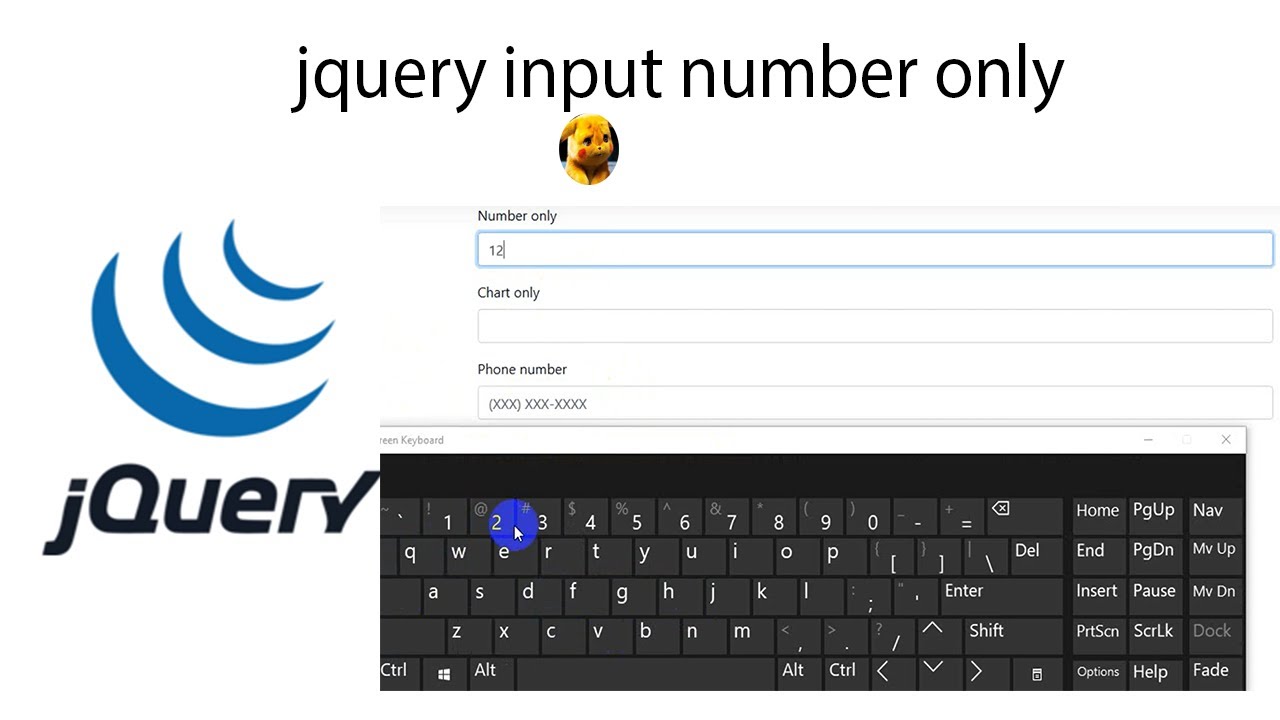 Jquery Number Only Input