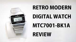 [ENG SUB] RETRO MODERN DIGITAL WATCH MTC7001BK1A REVIEW