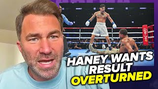 Eddie Hearn  Devin Haney taking Garcia loss BADLY; Sounds off on FAILED test conspiracies