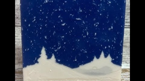 The making of Silent Night cold process soap