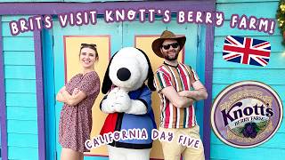 Brits Visit Knott's Berry Farm for the FIRST Time 🇬🇧🇺🇸