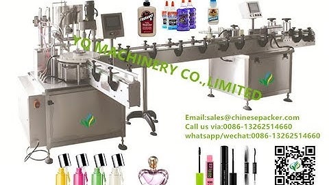 Automatic bottle feeding filling capping labeling monoblock machine vial bottling line video