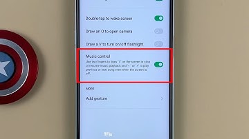 How to enable/disable music control gestures when the screen is off on OPPO A52 Android 11