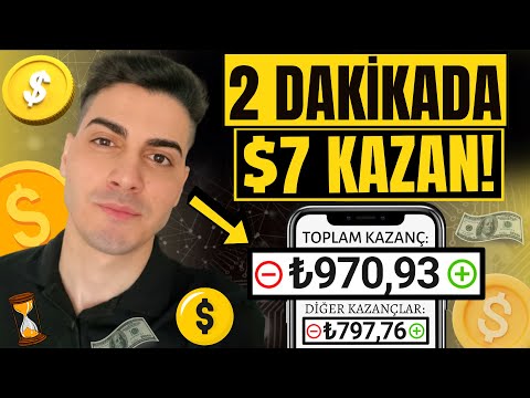 HER 2 DAKİKADA $7 KAZANDIRAN YENİ İŞ YÖNTEMİ! 💰 - İnternetten Para Kazanma Yolları 2022