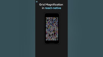 Grid Magnification Animation Challenge in react-native (source in desc) | #shorts