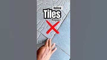 How to Repair Hollow Tiles Without Replacement !  #tilerepair #hollow #tiles #fix #repairing