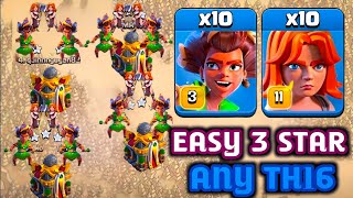 TH16 NEW ATTACK STRATEGY! Root Rider With Rage & Healing Spell : CLASH OF CLANS | TH16 WAR  ATTACK