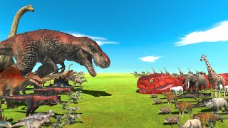 Epic Battle of Dinosaurs and Animals