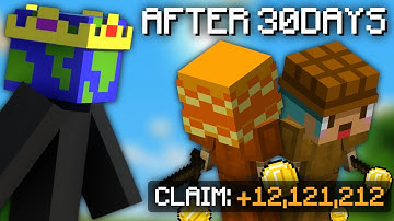 Collecting My Minions After 30 Days | CraftersMC Skyblock