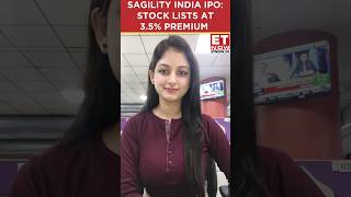 Sagility India IPO Listing: Stock Lists At 3.5% Premium Over Issue Price #shorts #stockmarket