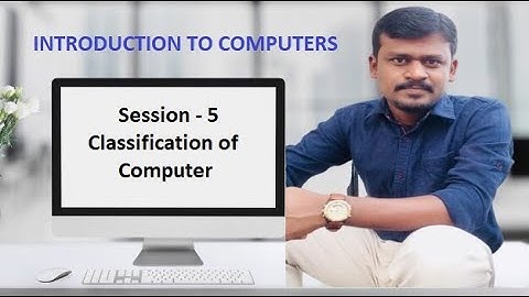 Session 5.  Classification of Computer