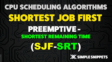 Shortest Remaining Time (SRT) CPU Scheduling Algorithm - Operating Systems