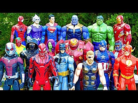 74/5000 Thanos gegen Avengers + Superman, Hulk, Iron Man, Thor und Spiderman Full Fight!