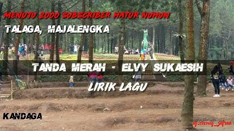 Tanda merah - Elvy sukaesih lirik lagu