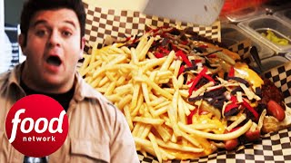 Only 1 In 100 Challengers Can Stomach This Chilli-Cheese Hot Dog Mountain! | Man v Food