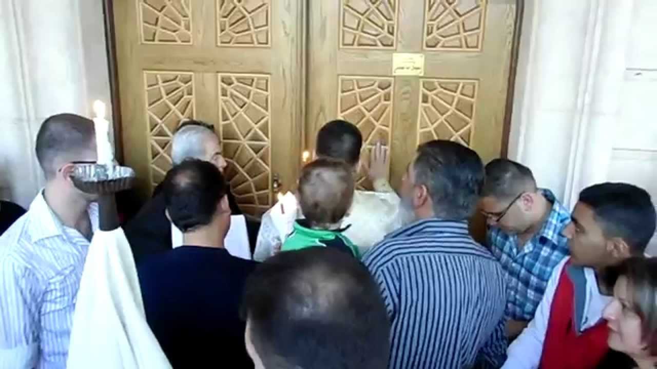 صلاة الهجمة من كنيسة مارالياس في محردة - عيد الفصح 2014