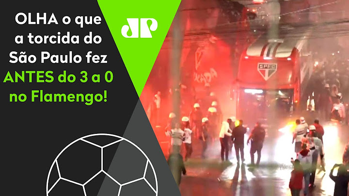OLHA como a torcida do São Paulo RECEPCIONOU o time antes do 3 a 0 no Flamengo!
