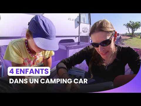 They are traveling across France with their 4 children