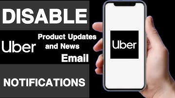 How to disable product updates & news email notifications on uber account||Unique tech 55