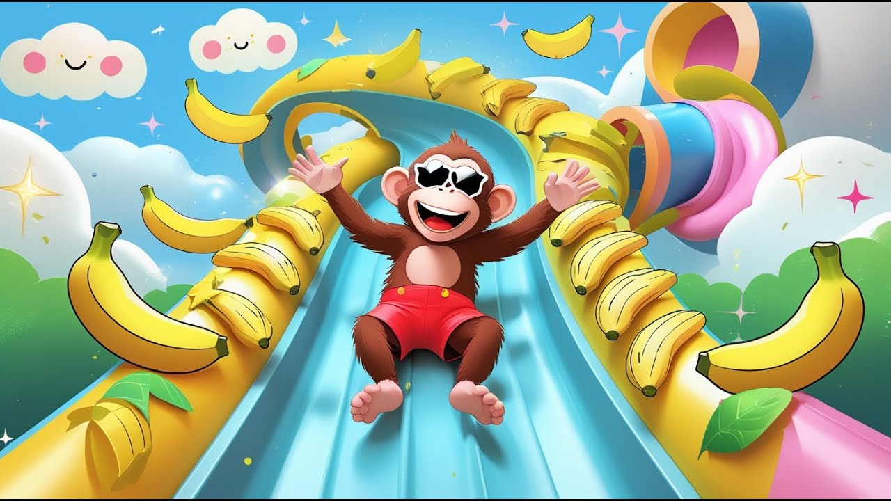 Animal Long Slide Adventure 🦁🐼 | Fun Slide Game for Kids | Cute Cartoon Animals