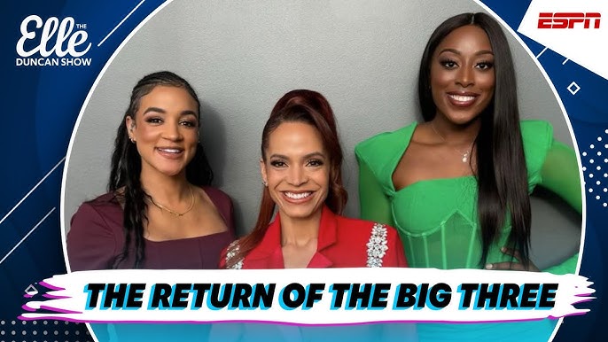 The Big 3 talk Caitlin Clark, Simone Biles, and reclining airplane seats |  The Elle Duncan Show - YouTube