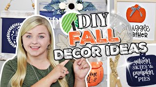 Dollar Tree Fall DIYS 2021 (Not Tacky!) NEW Fall DIYS Using CRCIUT MAKER! Krafts by Katelyn