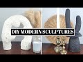 DIY PAPER MACHE CLAY - Modern Decor Sculptures