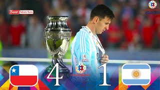 Argentina 0 {1} × {4} 0 Chile Copa America Final 2015 FHD 1080i 🎤 عصام الشوالى