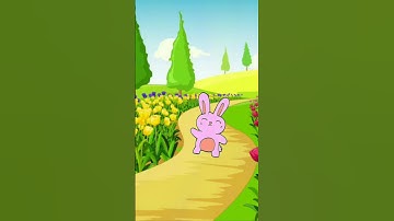 Cute pink bunny Walking Dance Animation Video|#shorts #shortsfeed #bunny  #animation #walking