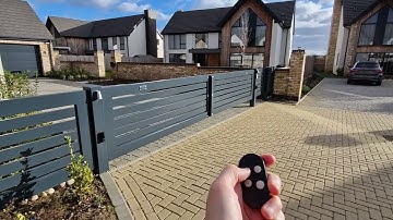 Extra Wide Electric Aluminium Swing Gates