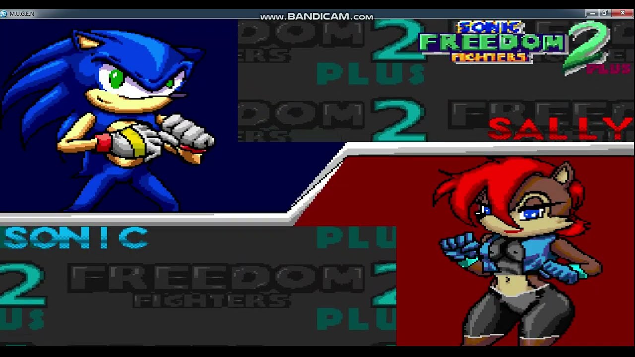 M.U.G.E.N SONIC FREEDOM FIGHTERS TOURNAMENT ROUND 2 WINNERS BRACKET MATCH #3 SONIC VS SALLY