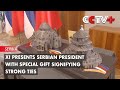 Xi presents serbian president with special gift signifying strong ties